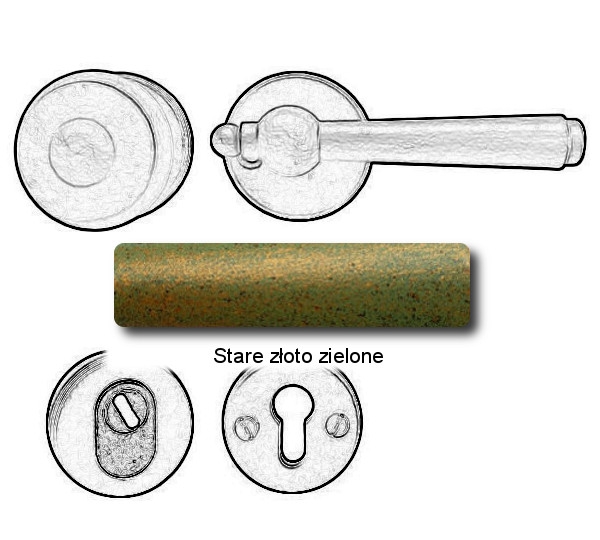 Stare złoto zielone
