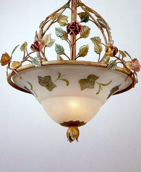 Lampa wisząca Napolitano w kolorze polichromia starodawna - zbliżenie 1