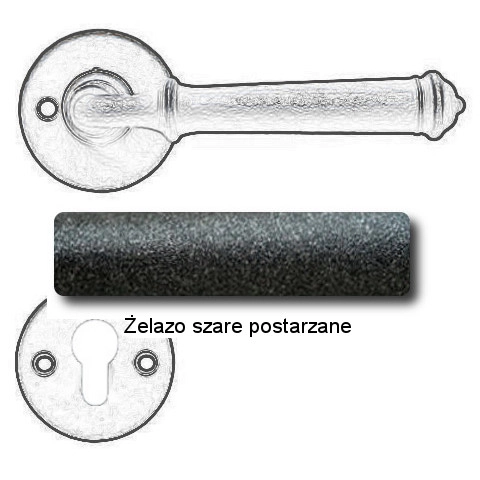 Żelazo szare postarzane