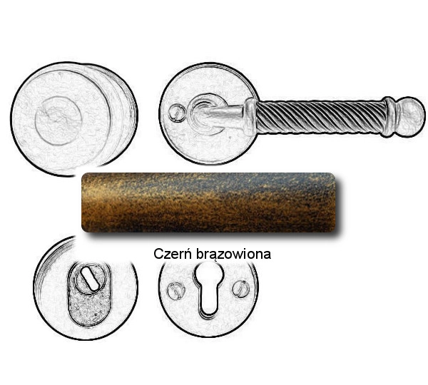 Czerń brązowiona
