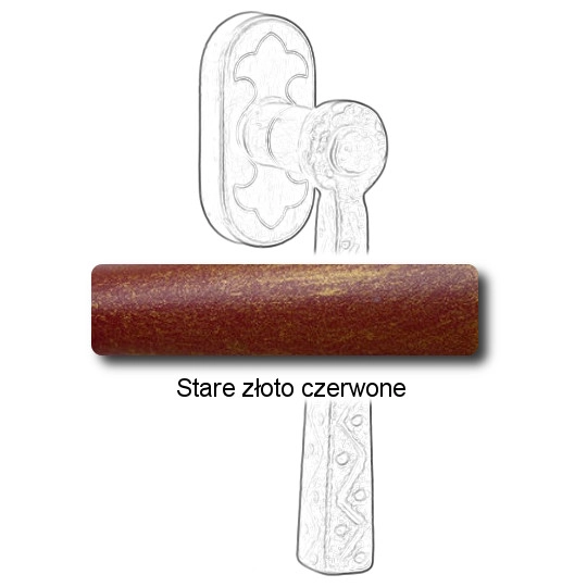 Stare złoto czerwone