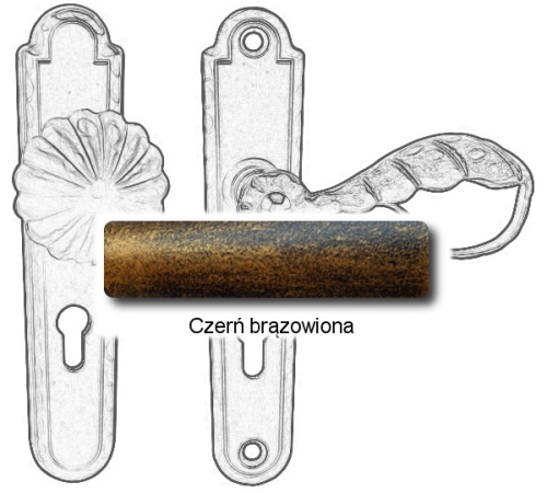 Czerń brązowiona