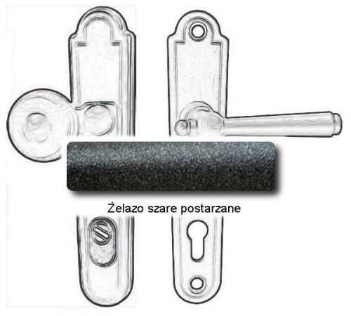 Żelazo szare postarzane