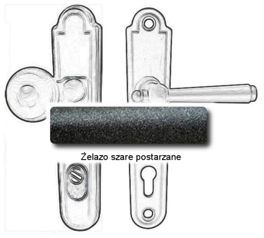 Żelazo szare postarzane
