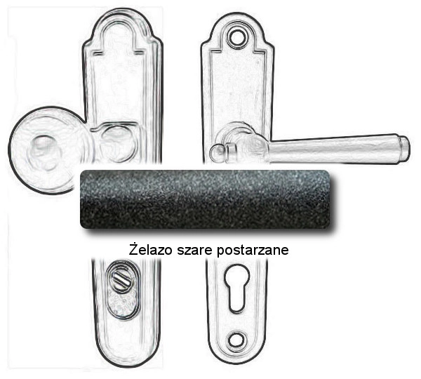 Żelazo szare postarzane