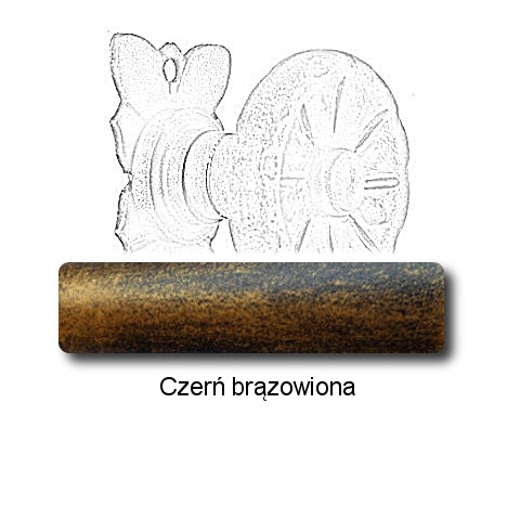 Czerń brązowiona
