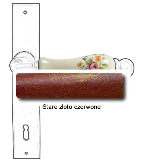 Stare złoto czerwone