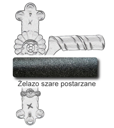 Żelazo szare postarzane