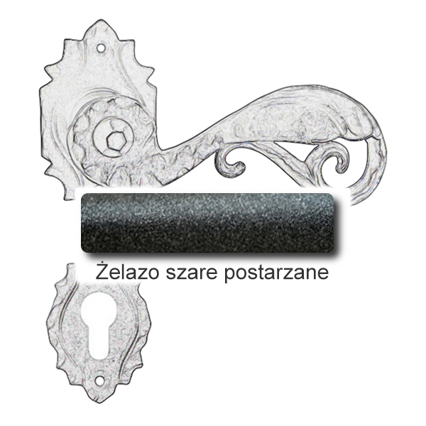 Żelazo szare postarzane