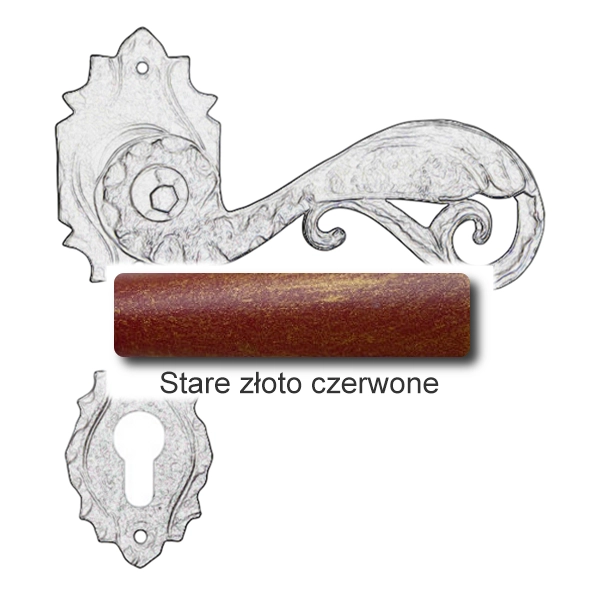 Stare złoto czerwone