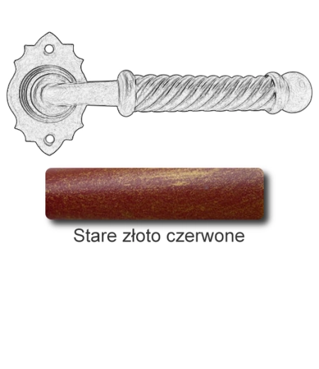 Stare złoto czerwone