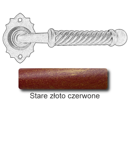 Stare złoto czerwone