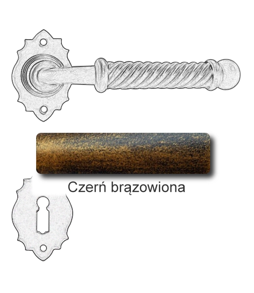 Czerń brązowiona