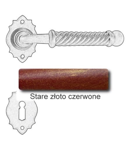 Stare złoto czerwone