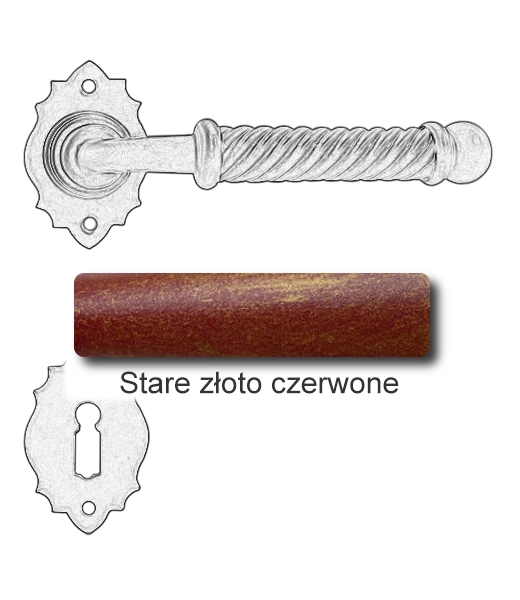 Stare złoto czerwone
