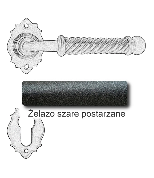 Żelazo szare postarzane