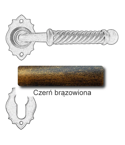 Czerń brązowiona