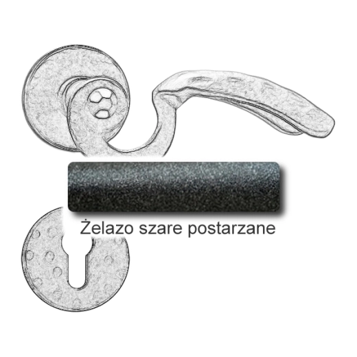 Żelazo szare postarzane