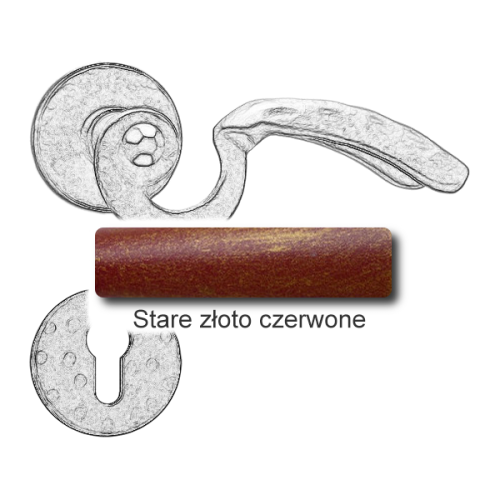 Stare złoto czerwone