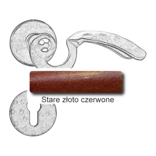 Stare złoto czerwone