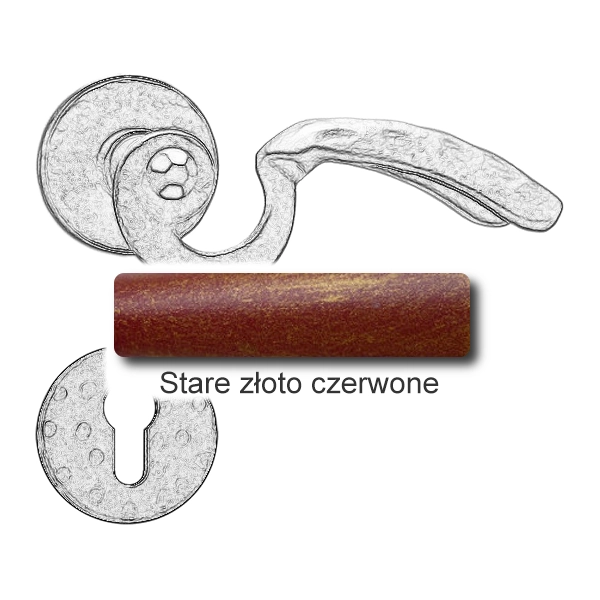 Stare złoto czerwone