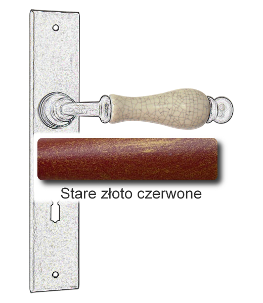 Stare złoto czerwone