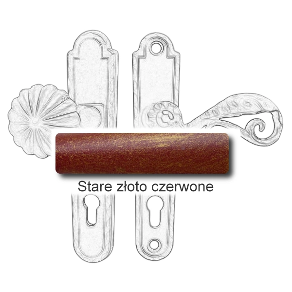 Stare złoto czerwone