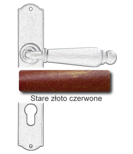 Stare złoto czerwone