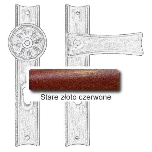 Stare złoto czerwone