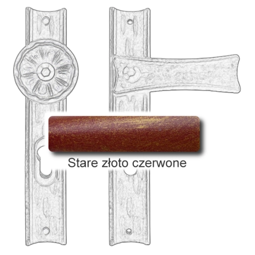 Stare złoto czerwone