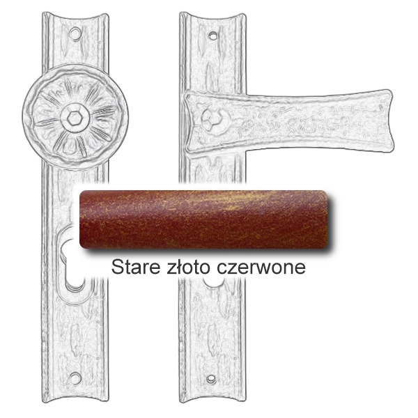 Stare złoto czerwone