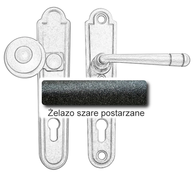 Żelazo szare postarzane