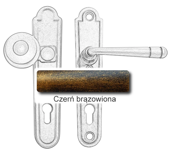 Czerń brązowiona