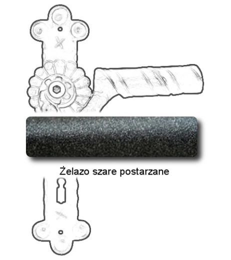 Żelazo szare postarzane