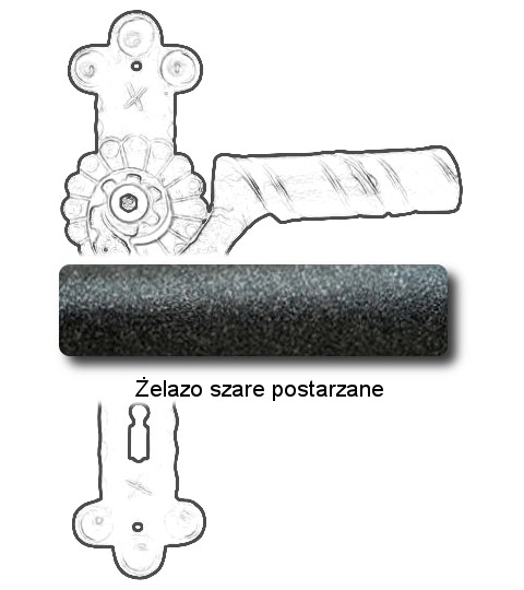 Żelazo szare postarzane