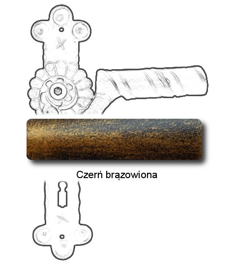 Czerń brązowiona