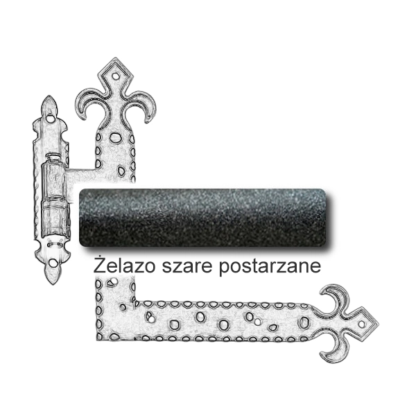 Żelazo szare postarzane