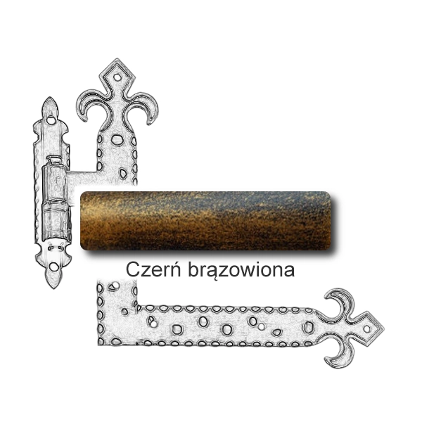 Czerń brązowiona