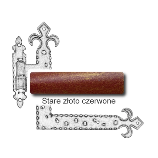 Stare złoto czerwone
