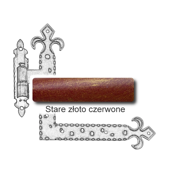 Stare złoto czerwone