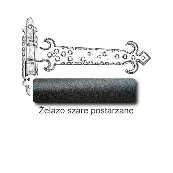Żelazo szare postarzane