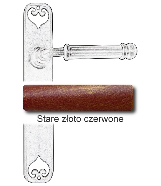 Stare złoto czerwone