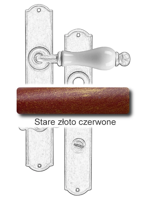 Stare złoto czerwone