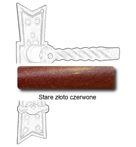 Stare złoto czerwone