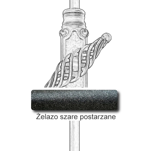 Żelazo szare postarzane