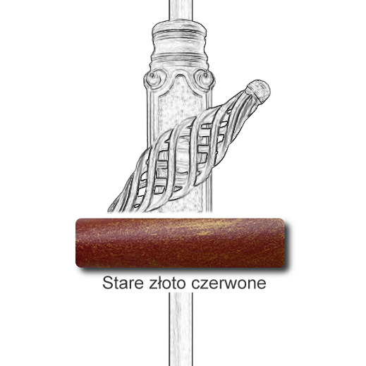 Stare złoto czerwone