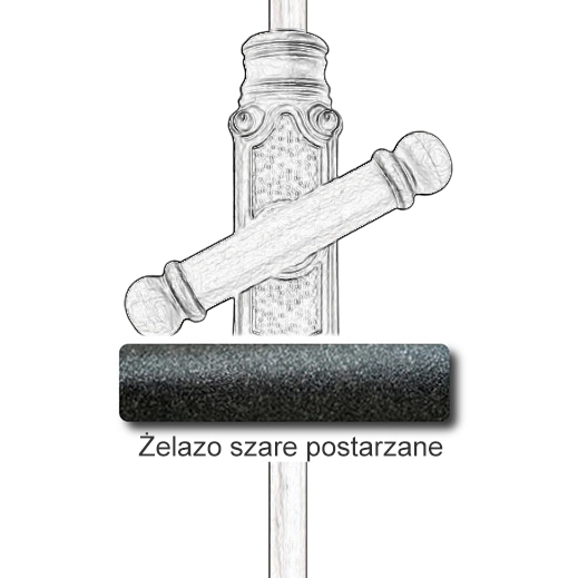 Żelazo szare postarzane