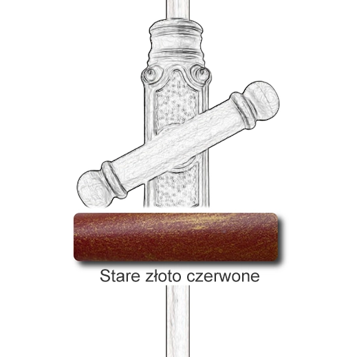 Stare złoto czerwone