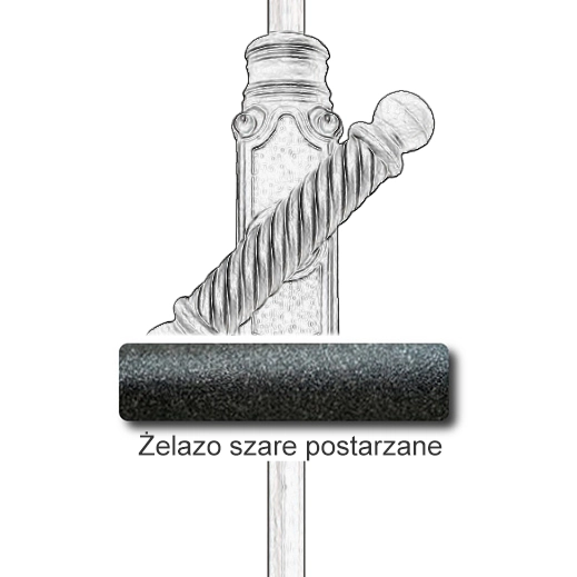 Żelazo szare postarzane