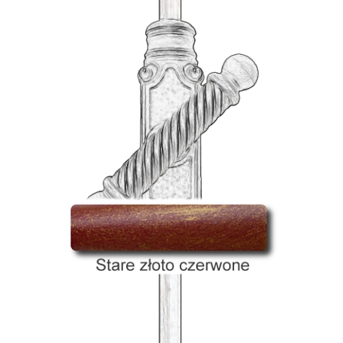 Stare złoto czerwone